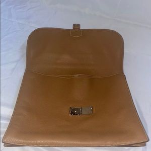 HERMES Sac A Depeche Briefcase Hand Bag Brown Taurillon Leather - Hardly Used
